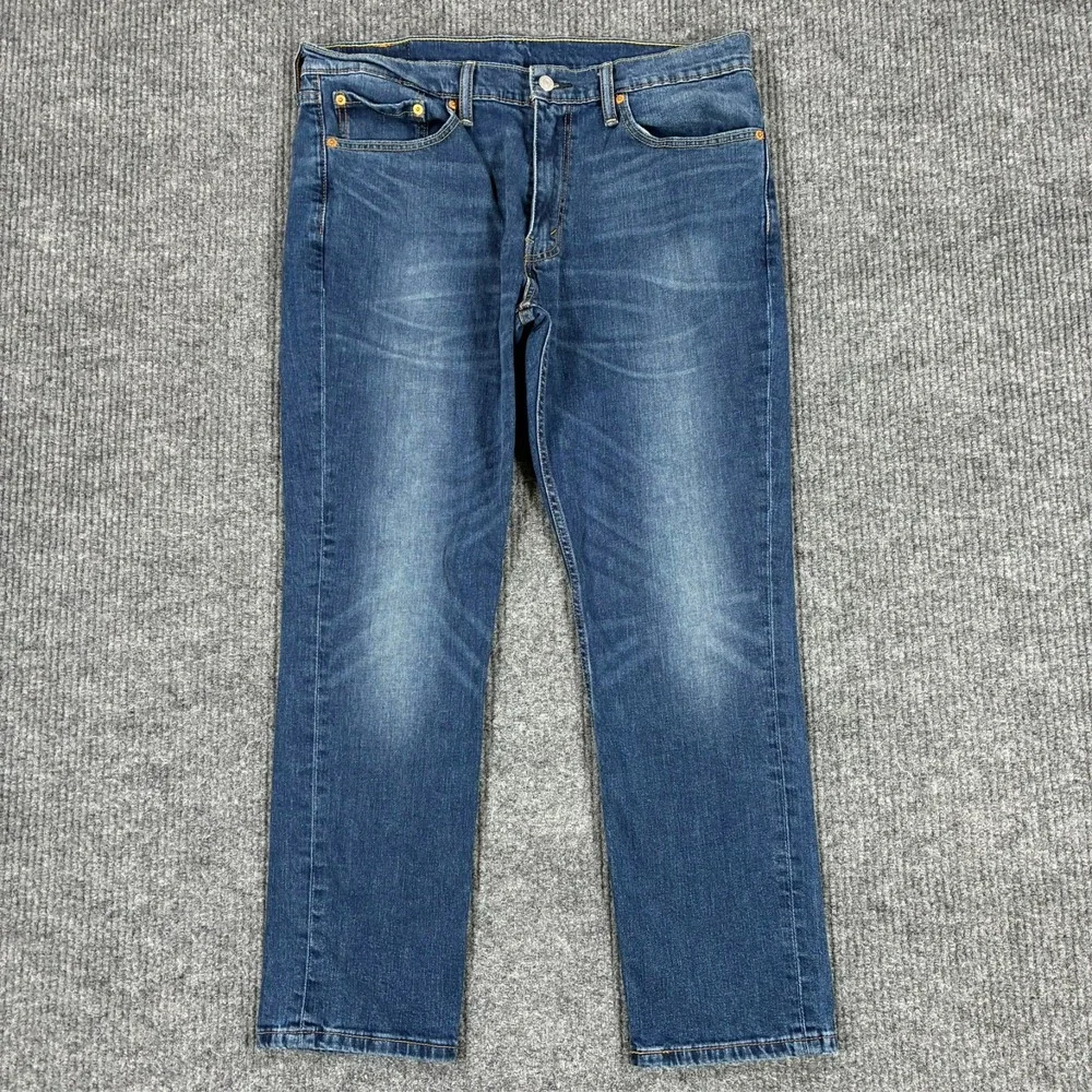 Levi's 511 Mens Straight Jeans Size 36x30 Blue Denim Stretch Mid Rise Casual